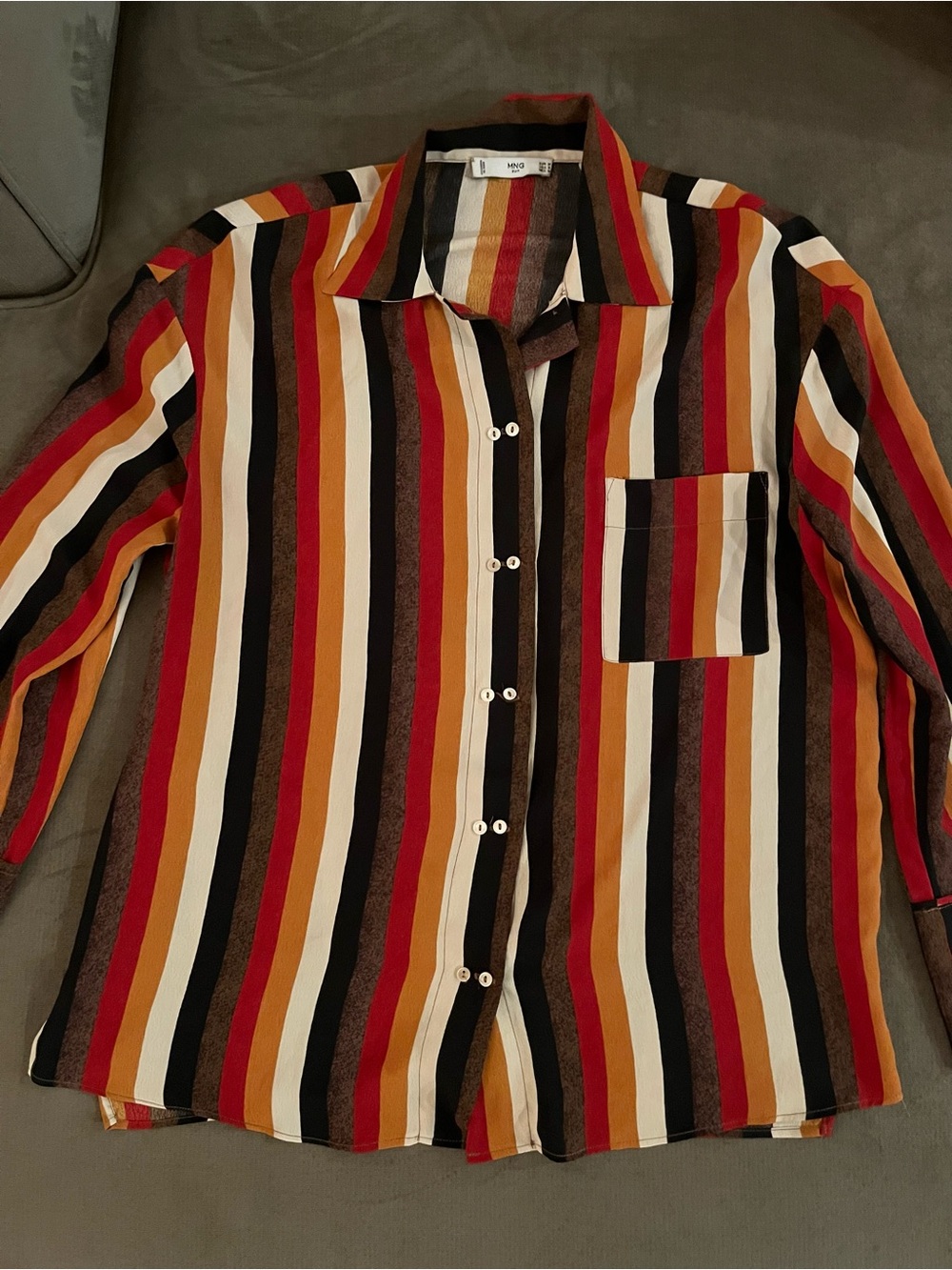 Mango Striped Blouse